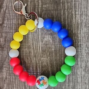 Autism awareness keychain